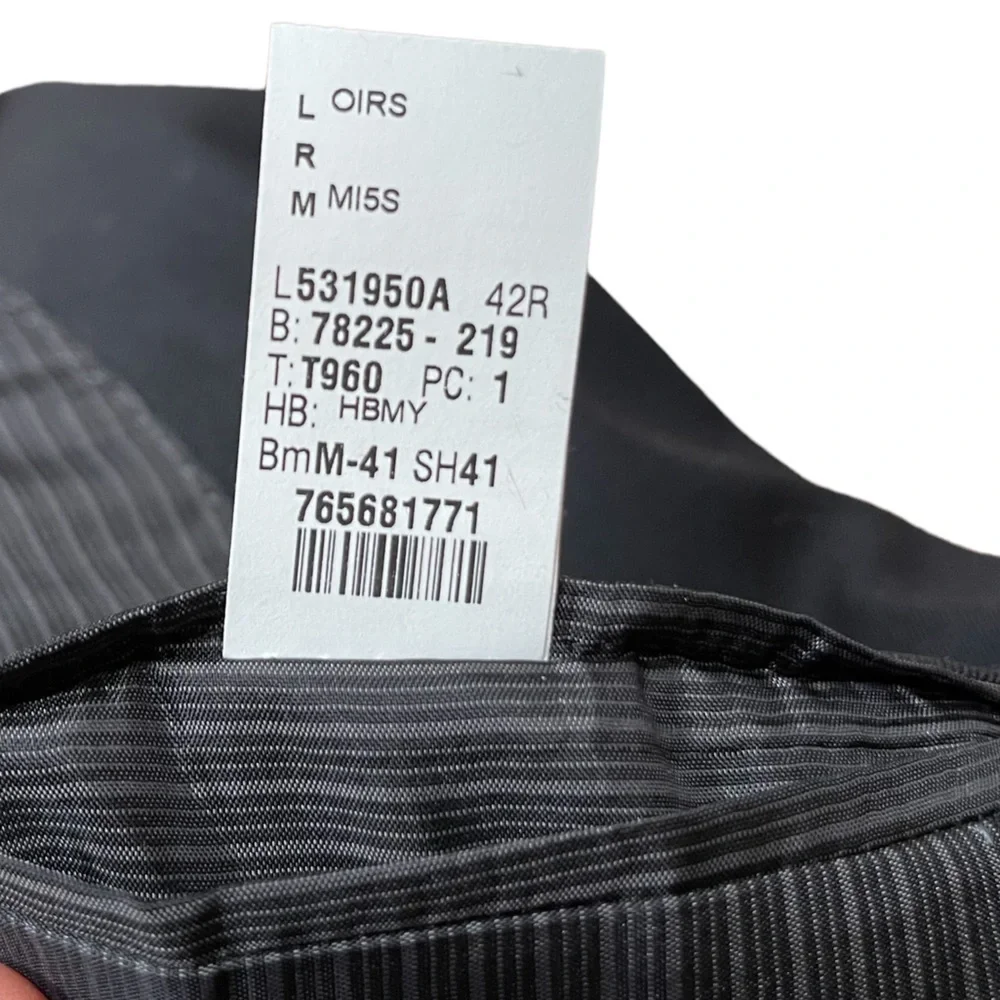 Calvin‎ Klein Slim Fit Two Buttons Black Wool Blazer Size: 42R